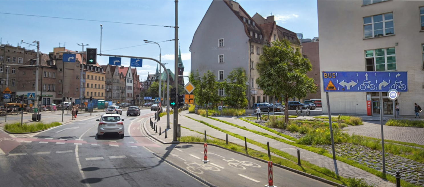 Ruska, Wrocław, z zielenią